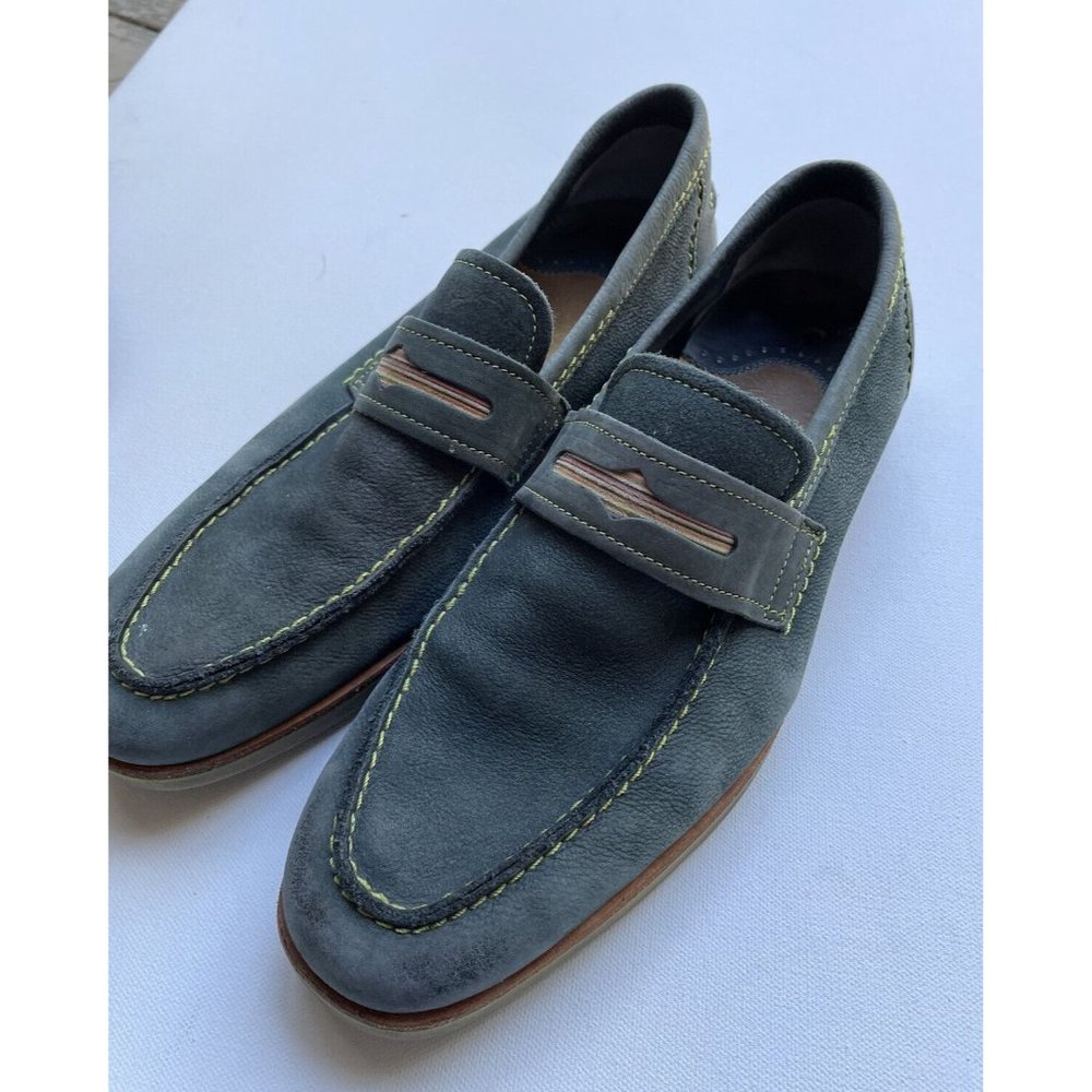 Men's Robert Graham Gansevoort Leather Penny Loafers Shoes SIZE 10.5 D